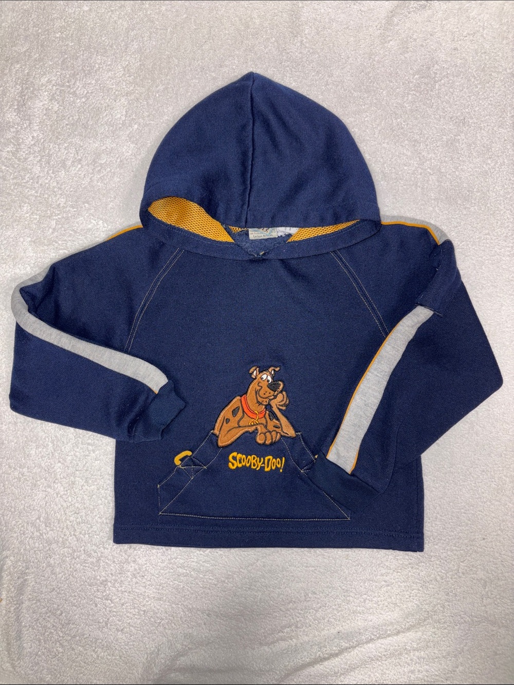 Cartoon Network Scooby doo Navy hooded pullover vintage boys 7